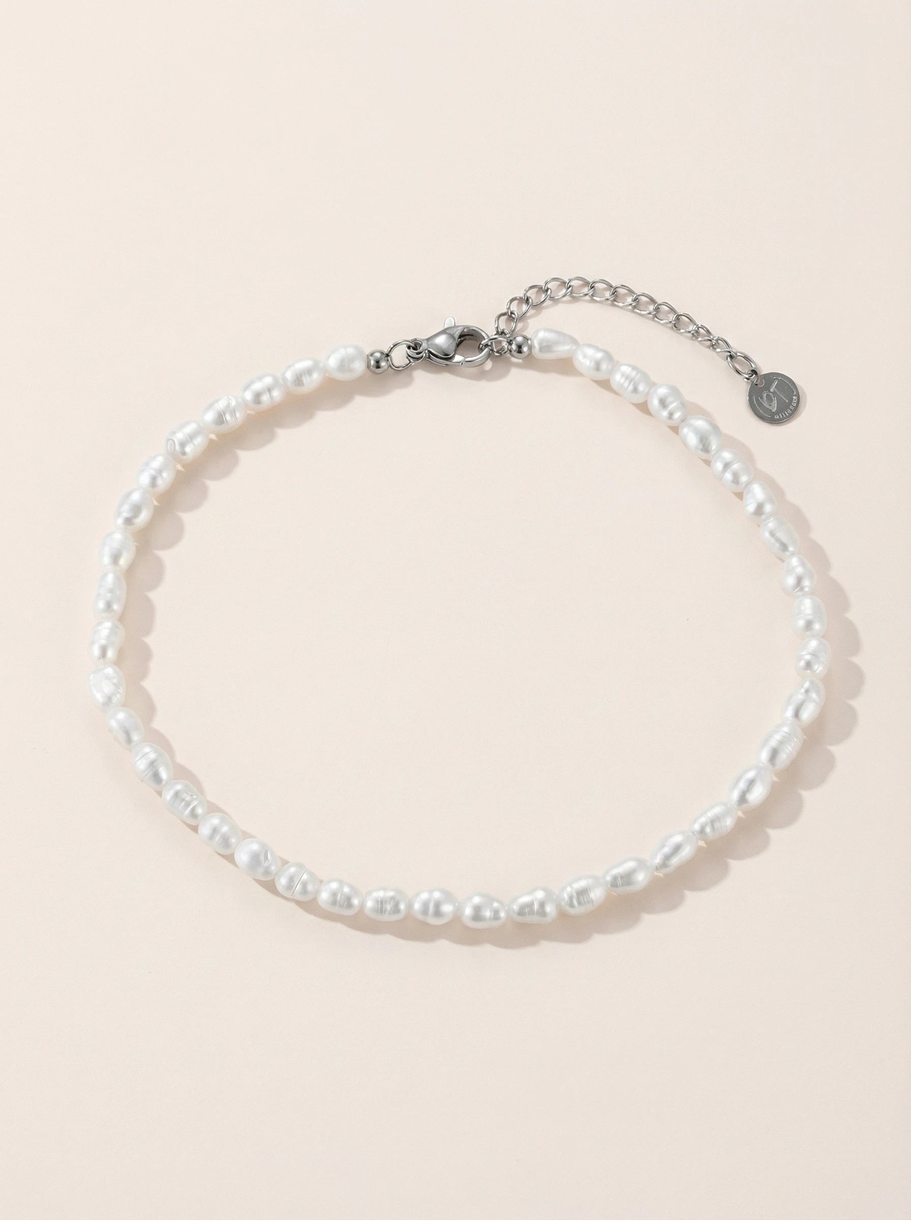 Simple Perlen Edelstahl Fußkette - Produktbild 9