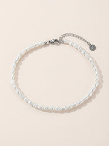 Simple Perlen Edelstahl Fußkette - Produktbild 9