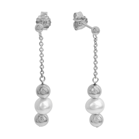 Ohrstecker Althaea Perle Silber - Nymara