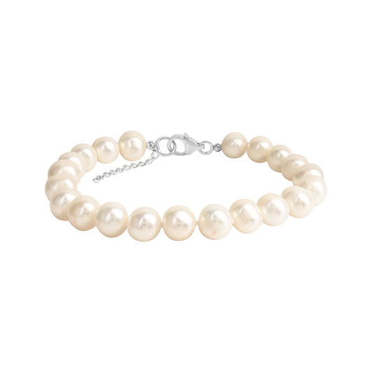 Perlenarmband Sylvena Silber - Nymara