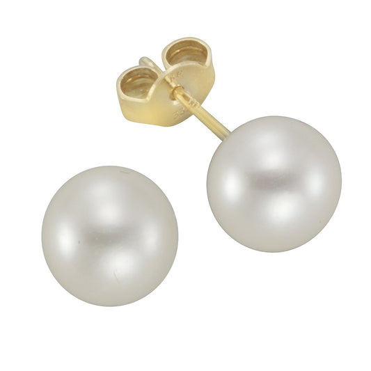 Ohrstecker Valleria Perle Gold - Nymara