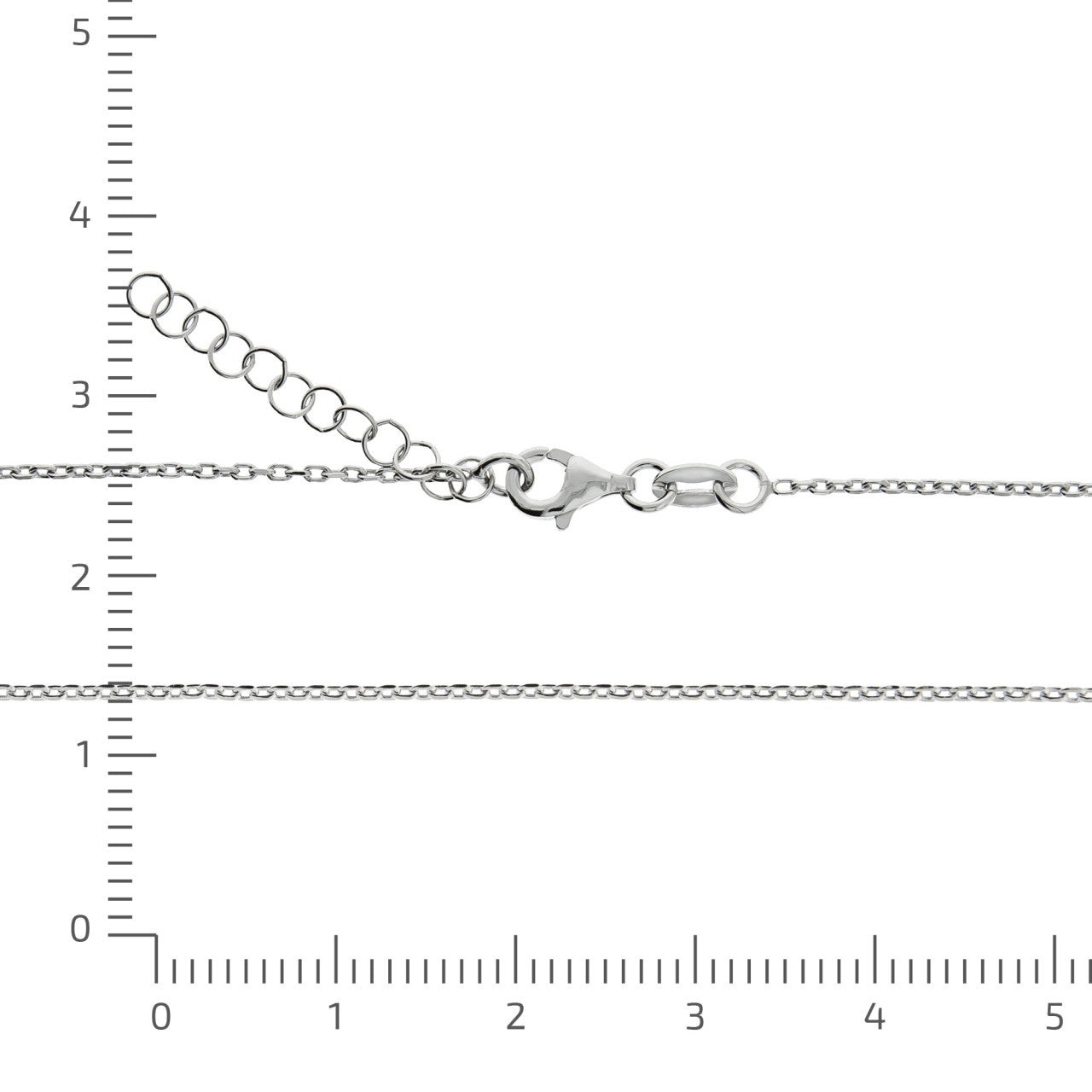 Anhänger Kette Flachpanzerkette 0,008ct.