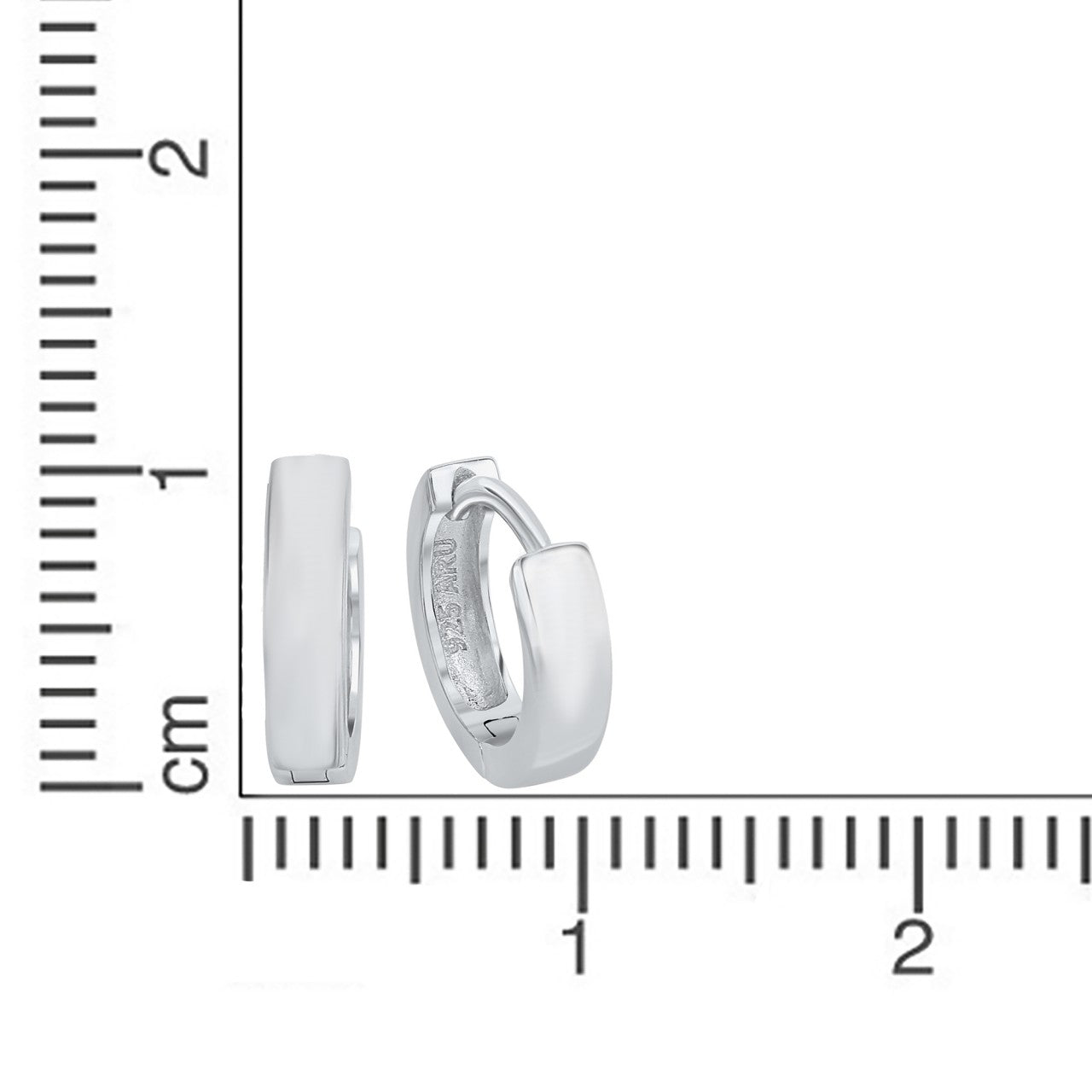 Creolen 925/- Sterling Silber Glänzend