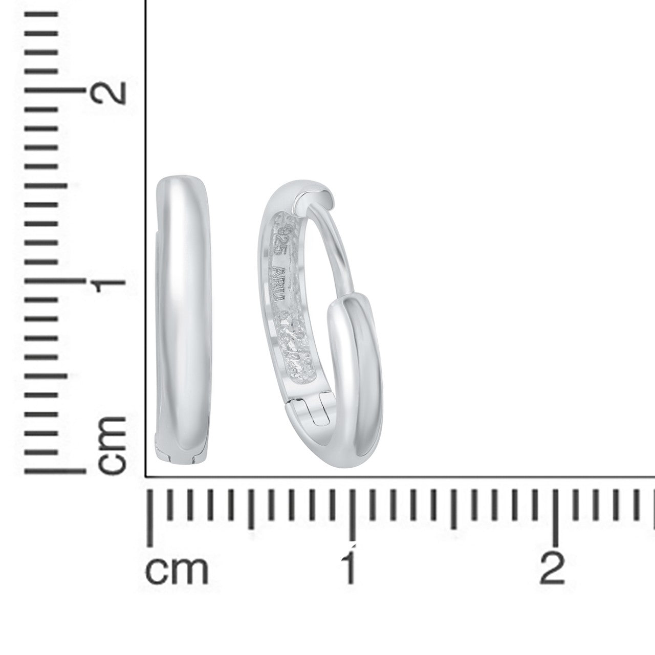 Creolen 925/- Sterling Silber Glänzend