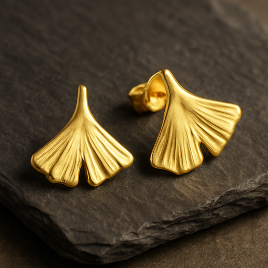 Ohrstecker Saphira Gold