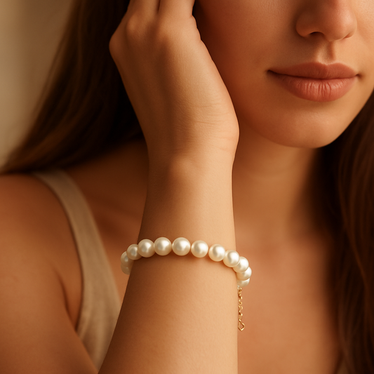Perlenarmband Amarelle Gold