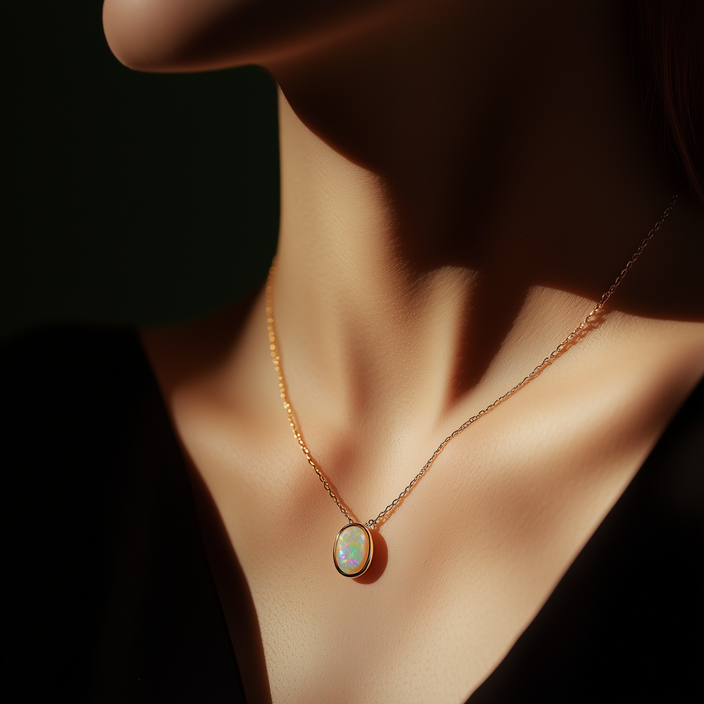 Anhänger Kette Ankerkette glanz oval