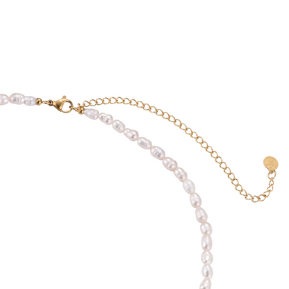 Simple Perlen Edelstahl Kette