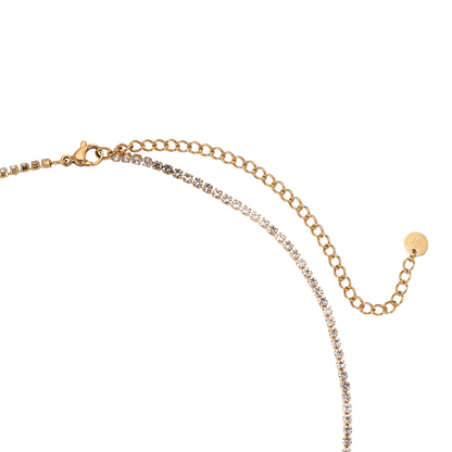 Fine Tennis Edelstahl Kette