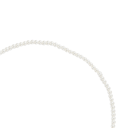 Line of Mini Pearls Edelstahl Halskette