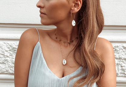 Plättchen Edelstahl Kette