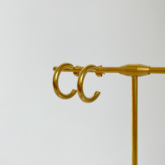 Simple Hoop Edelstahl Ohrringe