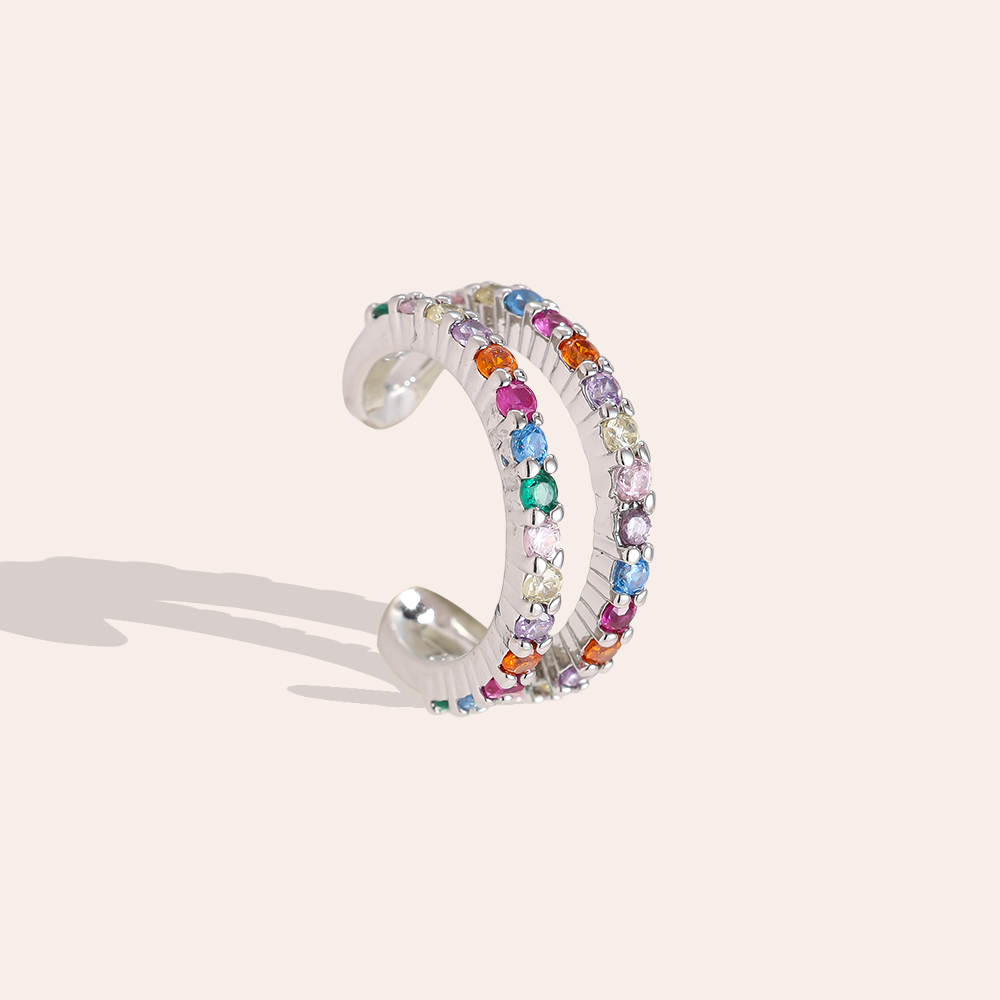 Fine Mini Diamonds Vergoldete Ear-Cuffs