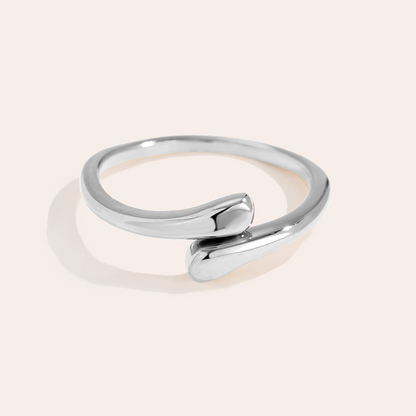 Tiny Drops Edelstahl Ring