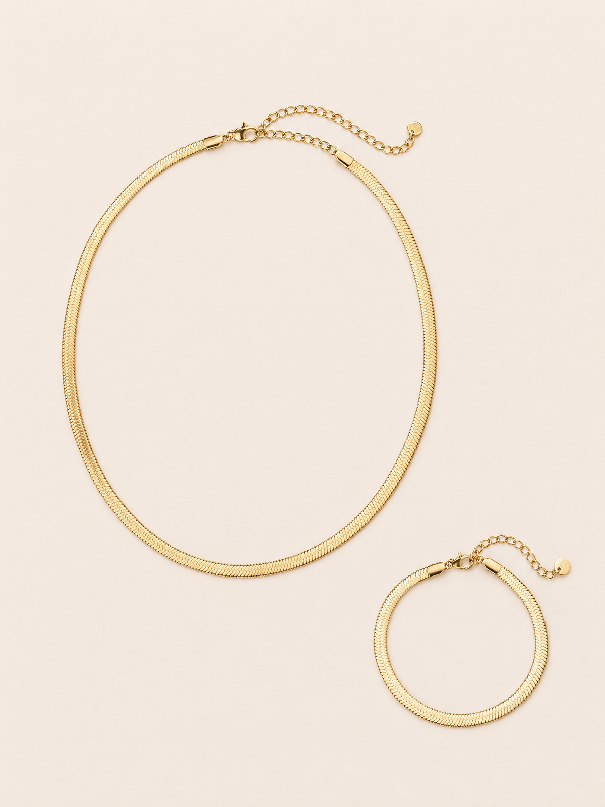 Solea – Schmuck-Set aus 2 Teilen – Gold – Setansicht 1