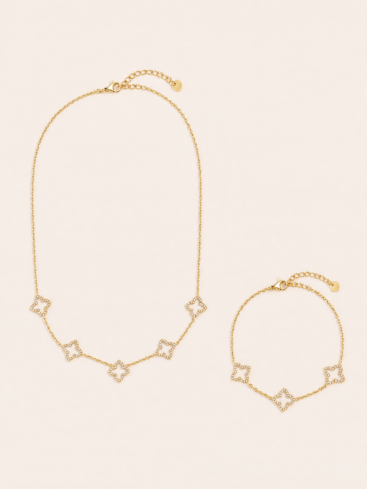 Fiora Lumière – Schmuck-Set aus 2 Teilen – Gold – Setansicht 1
