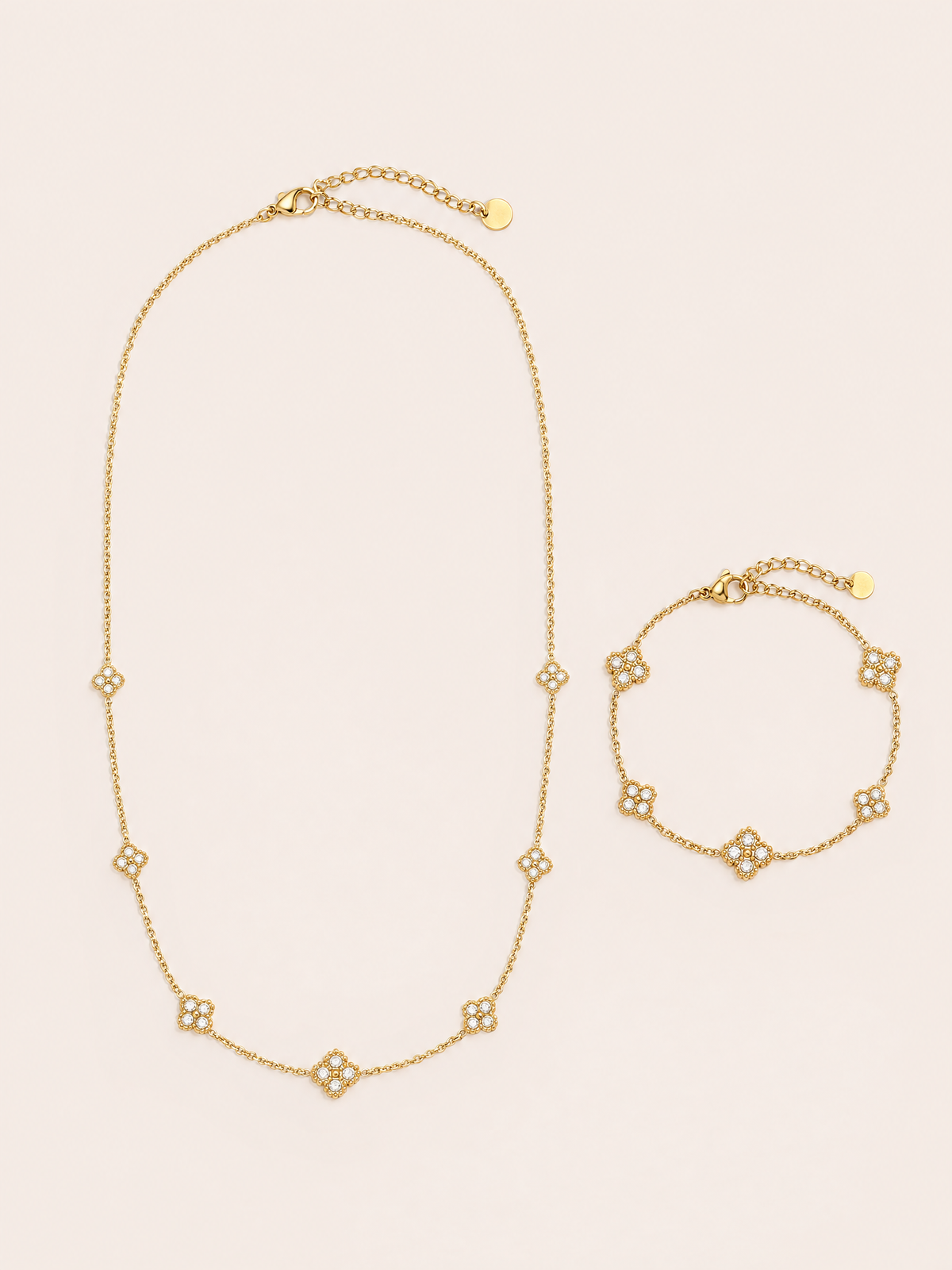 Fiora Pure – Schmuck-Set aus 2 Teilen – Gold – Setansicht 1